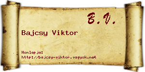 Bajcsy Viktor névjegykártya